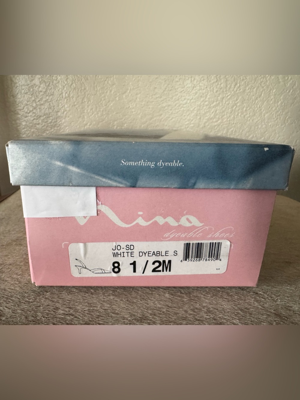 Vintage 90s Nina Ivory Satin Dyeable Bridal Heels Slingback Pumps 8.5 - Picture 9 of 10
